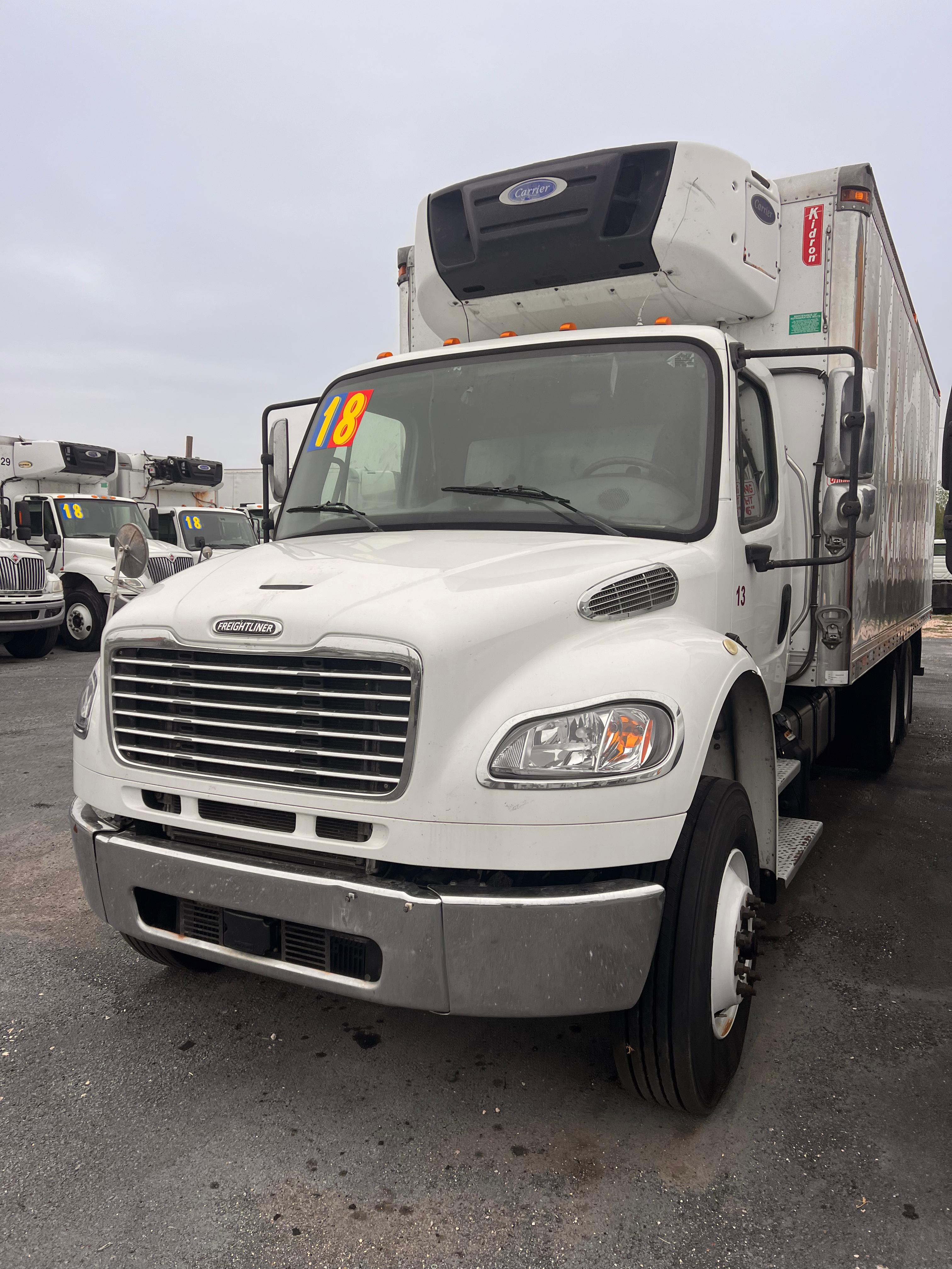 2018 Freightliner M2 Tandem Reefer front view