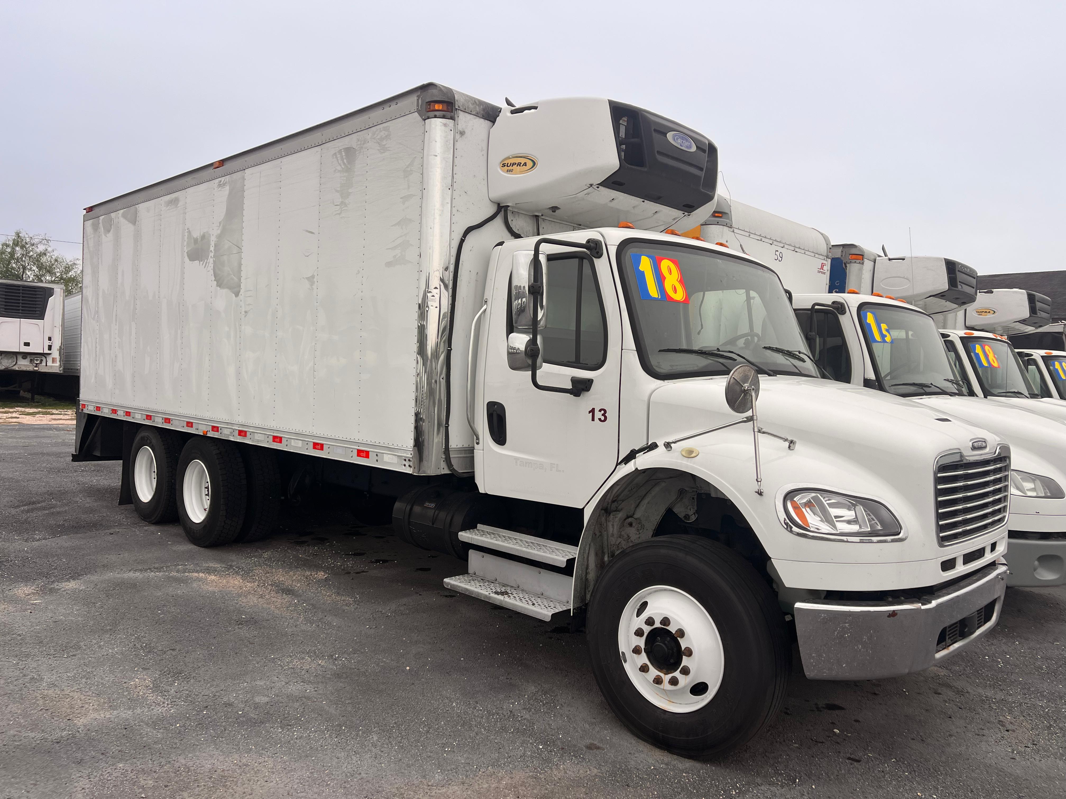 2018 Freightliner M2 Tandem Reefer side view