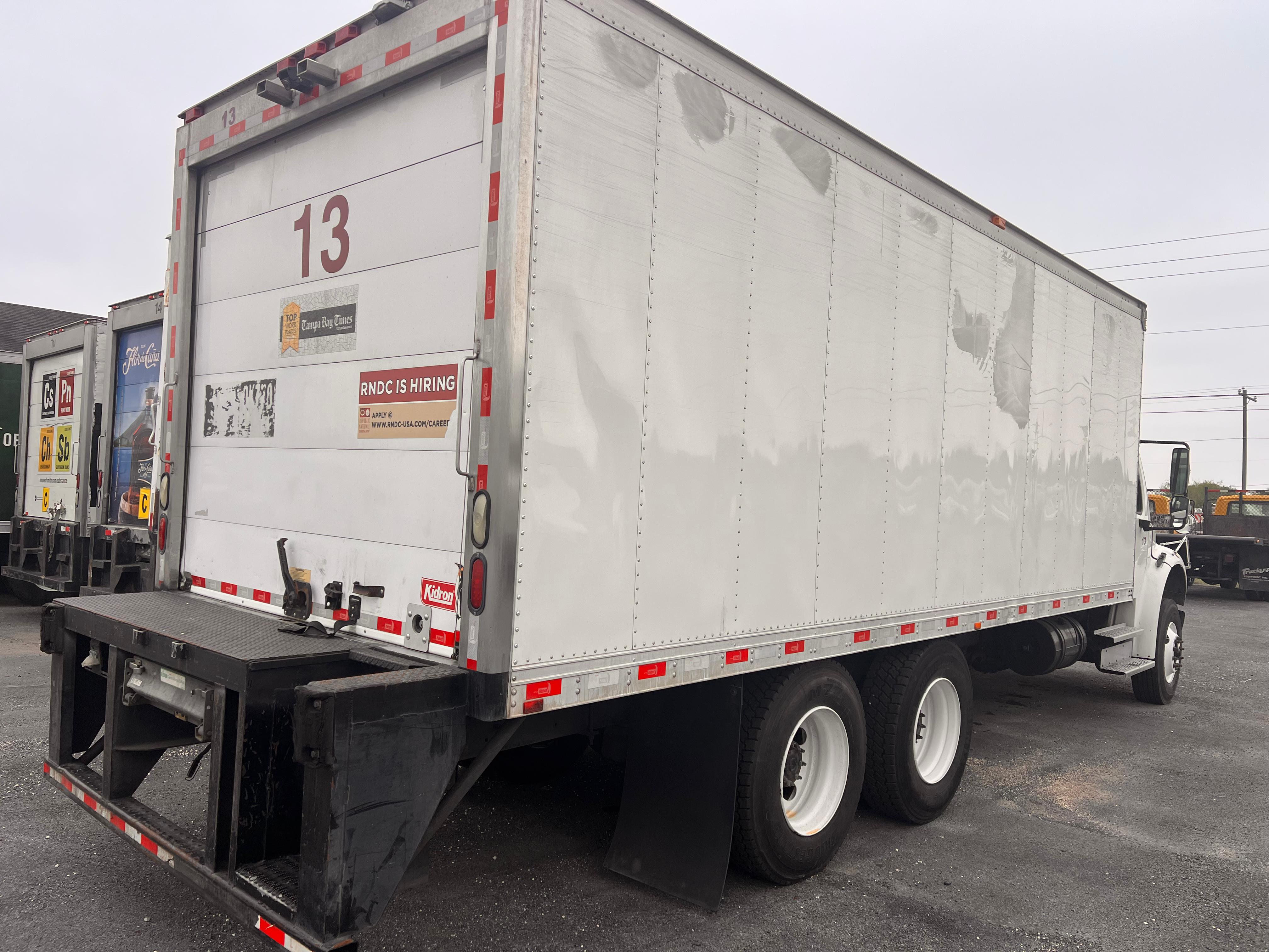 2018 Freightliner M2 Tandem Reefer rear quarter