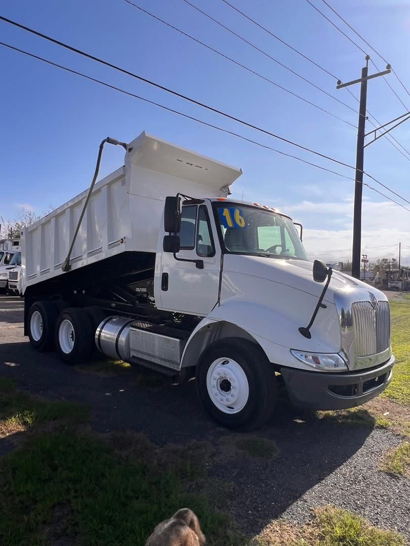 2016 International Dump Truck side view
