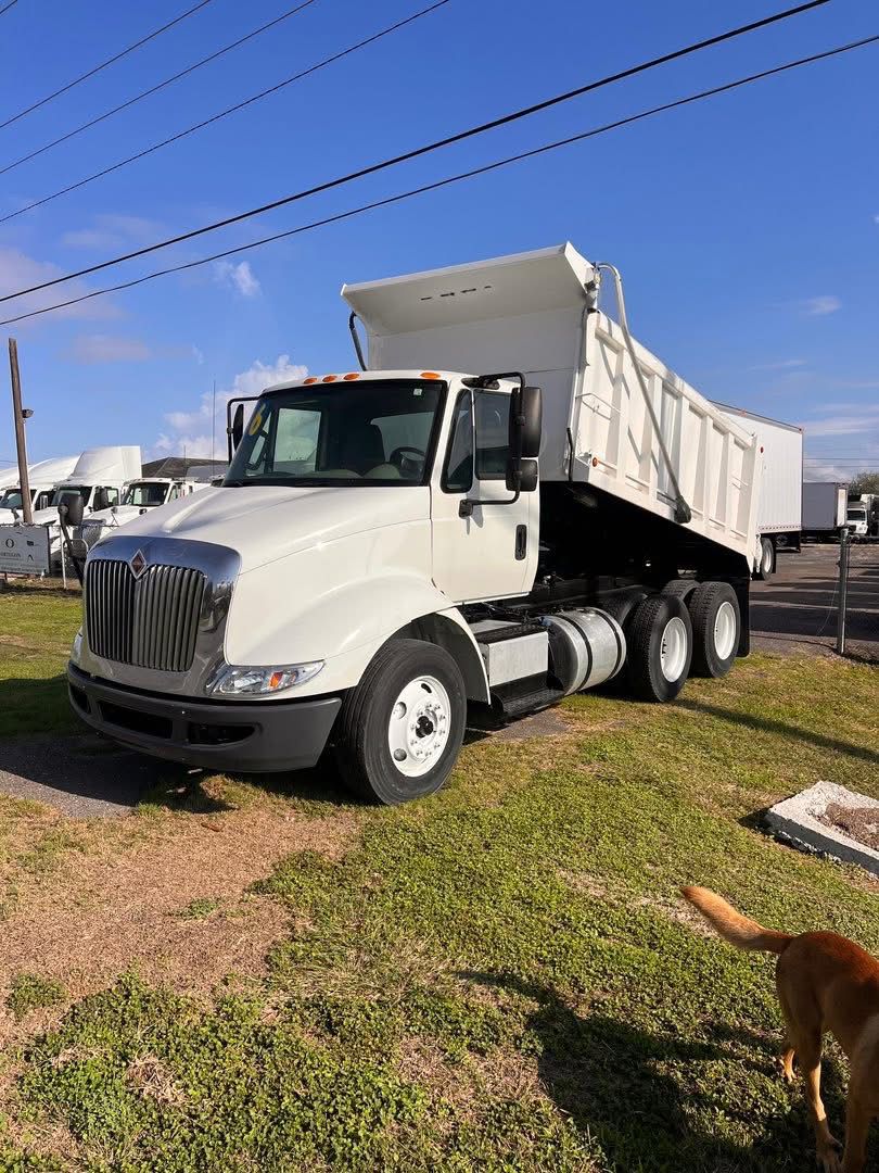2016 International Dump Truck front view
