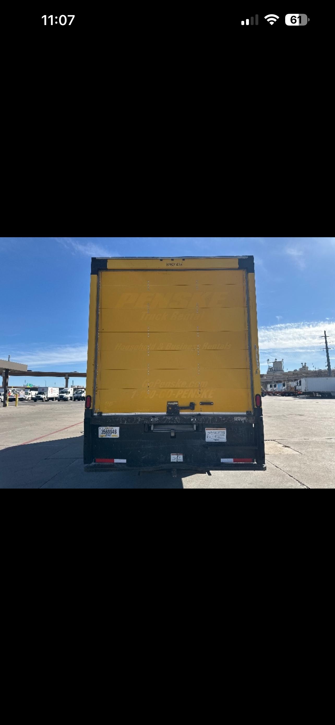 2021 International Box Truck rear closed