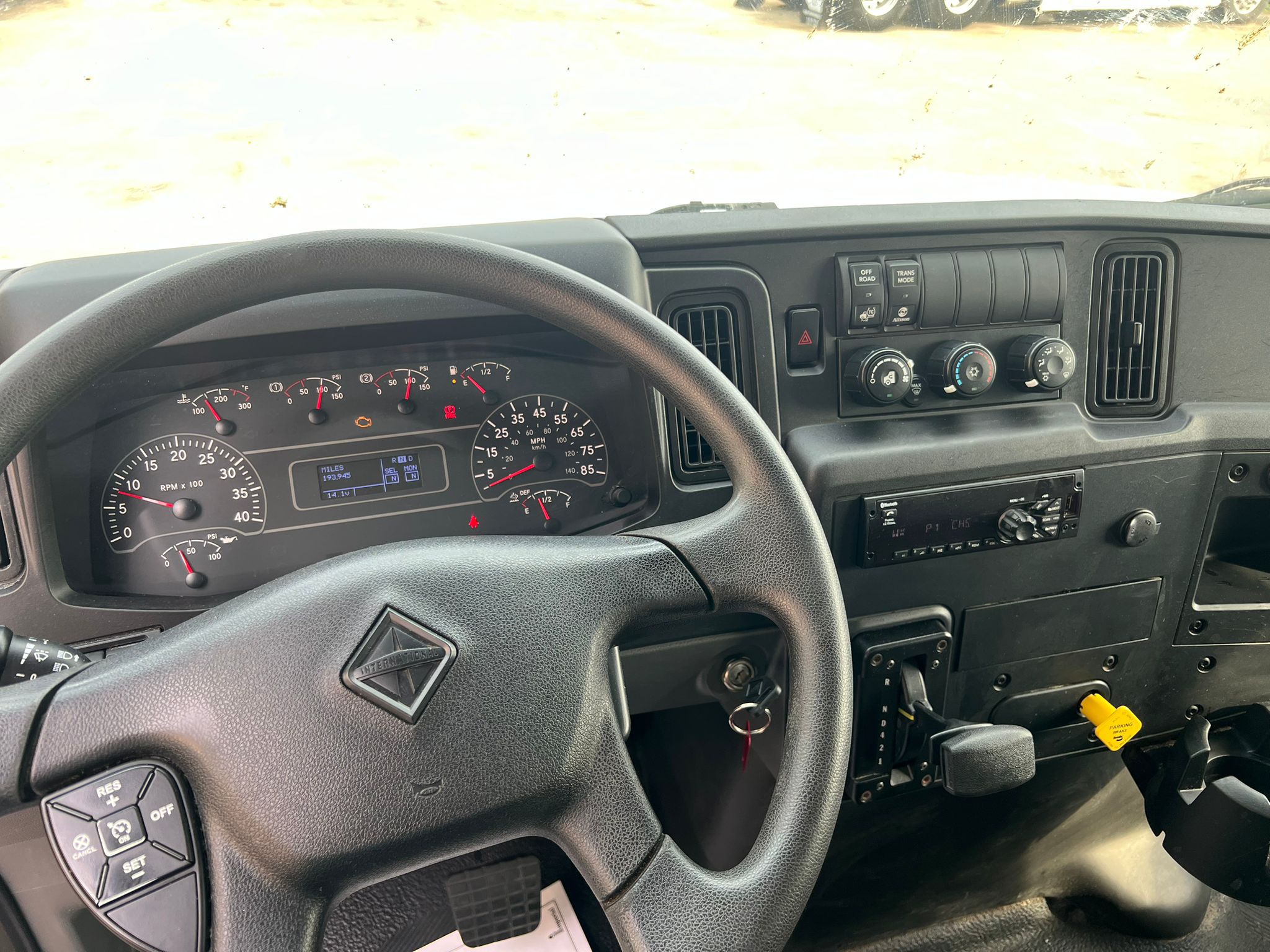 2020 International Box Truck dashboard